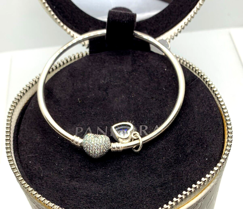 Authentic Pandora Full of Heart Limited Edition Bangle Gift Set SZ 19 NEW 794119 - Picture 3 of 6