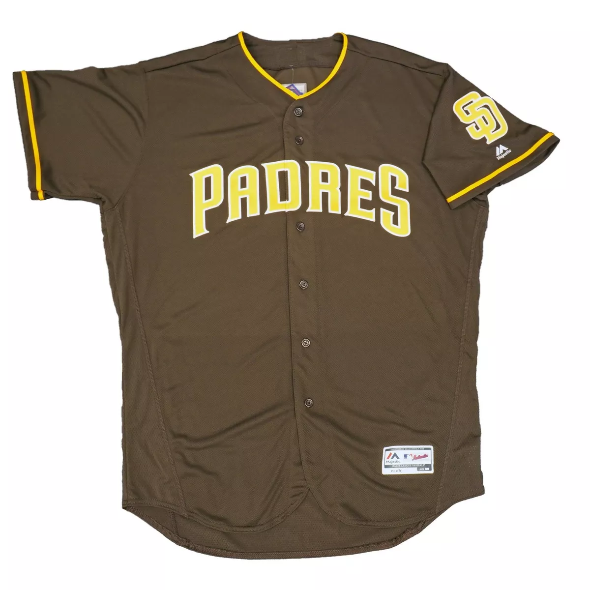 San Diego Padres Majestic Alternate 50th Anniversary Flex Base Authentic Collection Team Jersey - Brown