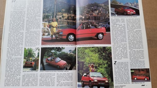 1987 Opel Start Magazin 2/87 Kadett Cabrio, Bertone, GT, neuer Senator, Darracq - Picture 14 of 19