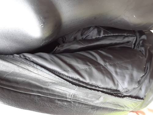 AMERICAN TOP GENUINE LEATHER BLACK MOTORCYCLE JACKET WOMENS SIZE 2XL - Picture 7 of 8