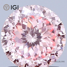 IGI Certified 1.09 CT Fancy Vivid Pink VS1 Portuguese Cut CVD Lab Grown Diamond
