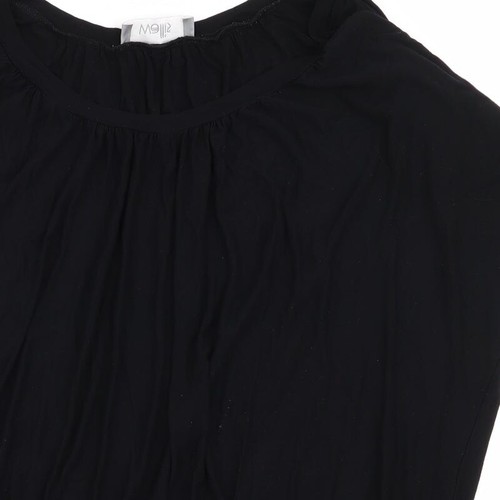 Wallis Womens Black Viscose Blend T-Shirt Size M - Picture 7 of 12