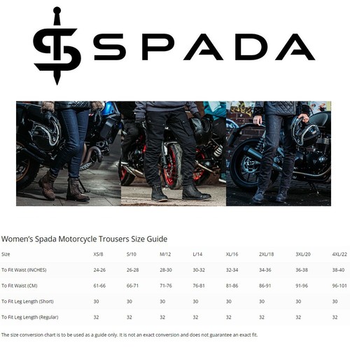 Spada Ladies Waterproof Motorcycle Trousers TAYLOR TOUR CE Black SHORT LEG - Picture 5 of 7