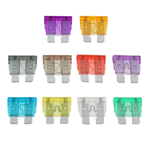 100Pcs Car Fuses 15A 20A 25A 30A 35A 10 Types Auto Fuse Kit Car Fuse Assortment - Afbeelding 5 van 6