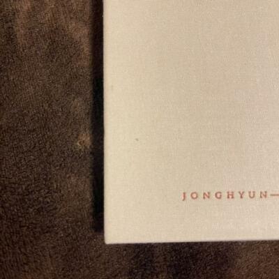 SHINee JONGHYUN X Inspiration Official photo book solo