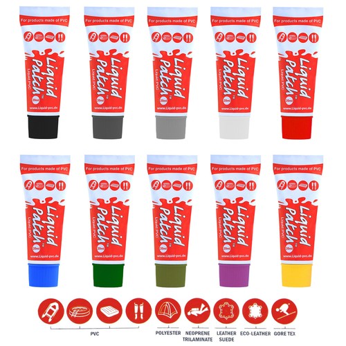 Flüssiges PVC Flicken Reparatur Set Liquid Patch Schlauchboot Kleber Latka Gelb - Picture 2 of 7