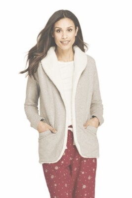 Sherpa lined cozy clearance cardigan