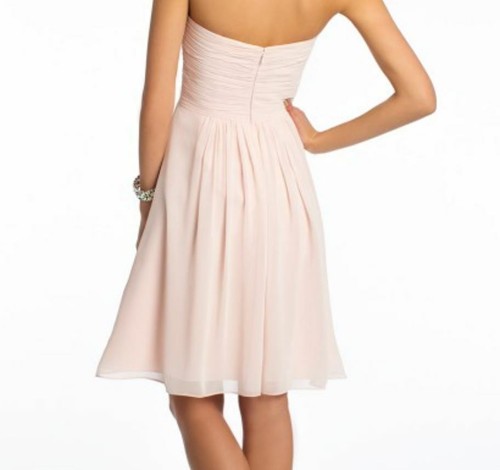 Strapless Sweetheart, Camille La Vie Bridesmaids Dress, Petal Pink ,Size 4 NWT - Picture 5 of 7