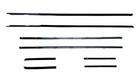 Door Window Felt Rubber Beltline Kit For 1964-66 Thunderbird (2 DR Hardtop)