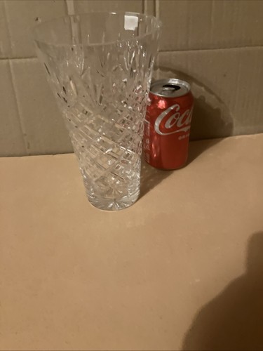 Thomas Webb Vase Crystal Cut Glass with sticker Facet Cut Heavy Quality 8” - Picture 6 of 6