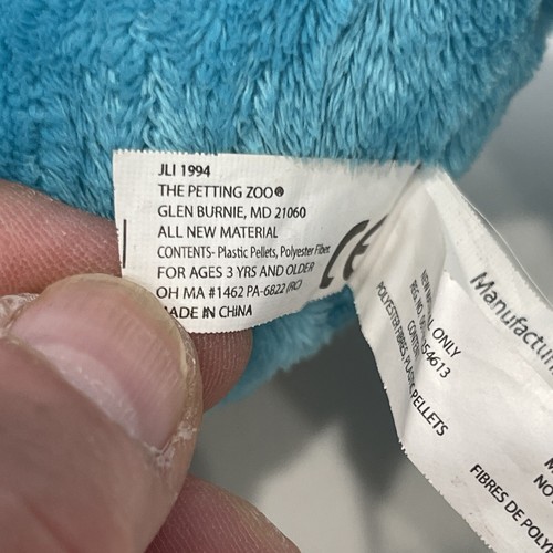 The Petting Zoo Blue Dolphin Plush 10 Inch Stuffed Animal - Picture 8 of 9