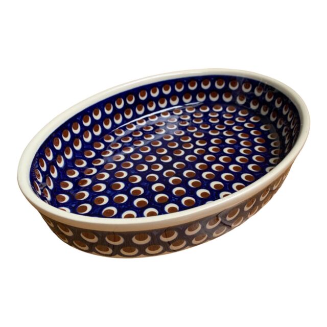 Boleslawiec Pottery Oval Casserole Baking Serving Dish Handmade 13” x 9” Deep Boleslawiec Pottery Oval Casserole Baking Serving Dish Handmade 13” x 9” Deep