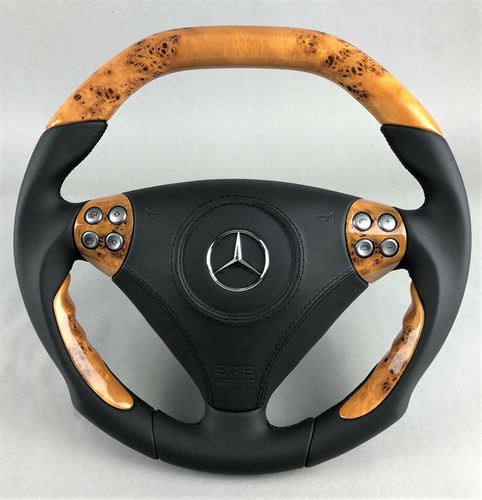 Performance Lenkrad Mercedes SLK R171 W203 Pappel Designo Holz Sport by Mansory - Bild 6 von 7