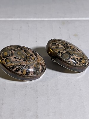 Best Leopard Jasper Vintage Native American Navajo Sterling Silver Bracelet Best Leopard Jasper Vintage Native American Navajo Sterling Silver Bracelet