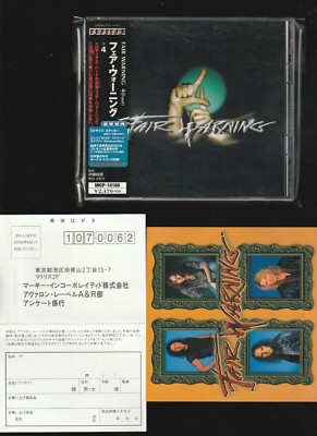Fair Warning 4 Japan CD w/obi w/sticker MICP-10168
