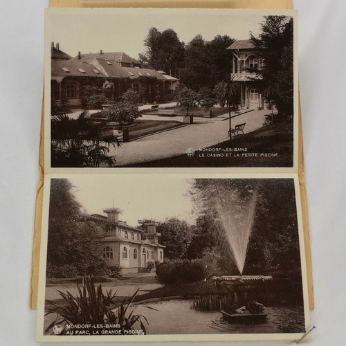 Carpeta de recuerdo vintage de 10 postales Mondorf les Bains E A Schaack Luxemburgo - Imagen 8 de 12