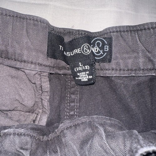 Treasure Bond Sleep Pants Youth Dark Gray Slacks Pull On Boys Large 10/12 - Picture 4 of 4