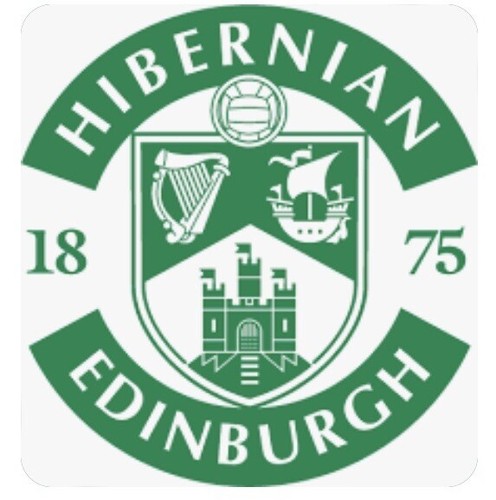 Set Of 5 Hibernian Football Club Silicone Iron On Patches For Fabrics