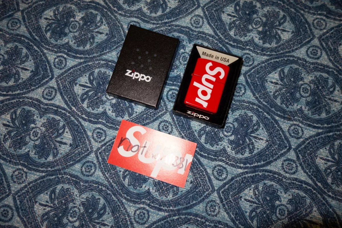 Supreme Logo Zippo Red Lighter | eBay