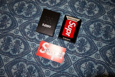 Supreme Logo Zippo Red Lighter | eBay