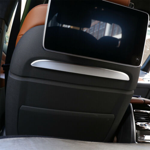 2x Plateado ABS Panel trasero del asiento delantero Borde decorativo para BMW X5 X7 G05 G07 2019-22 - Imagen 4 de 12