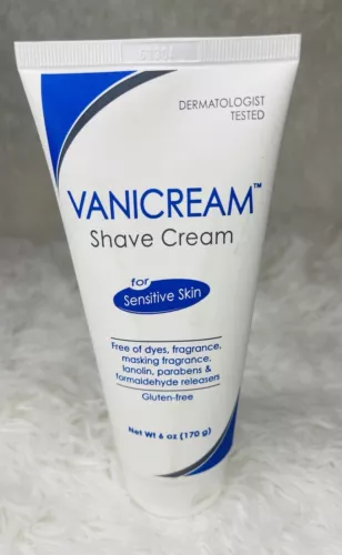 Vanicream Shave Cream For Sensitive Skin Non-Lathering Formula Dye Free 6 Ounce