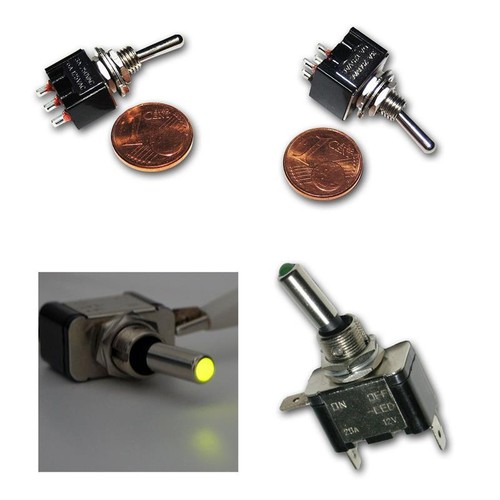 Kippschalter versch Typen, Mini Schalter mit Hebel, Hebelschalter, toggle switch - Bild 4 von 16