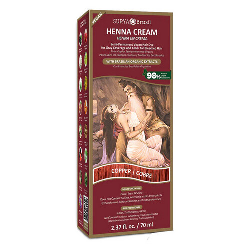 Henna Cream Copper 2.37 Oz By Surya Brasil - Picture 1 of 1