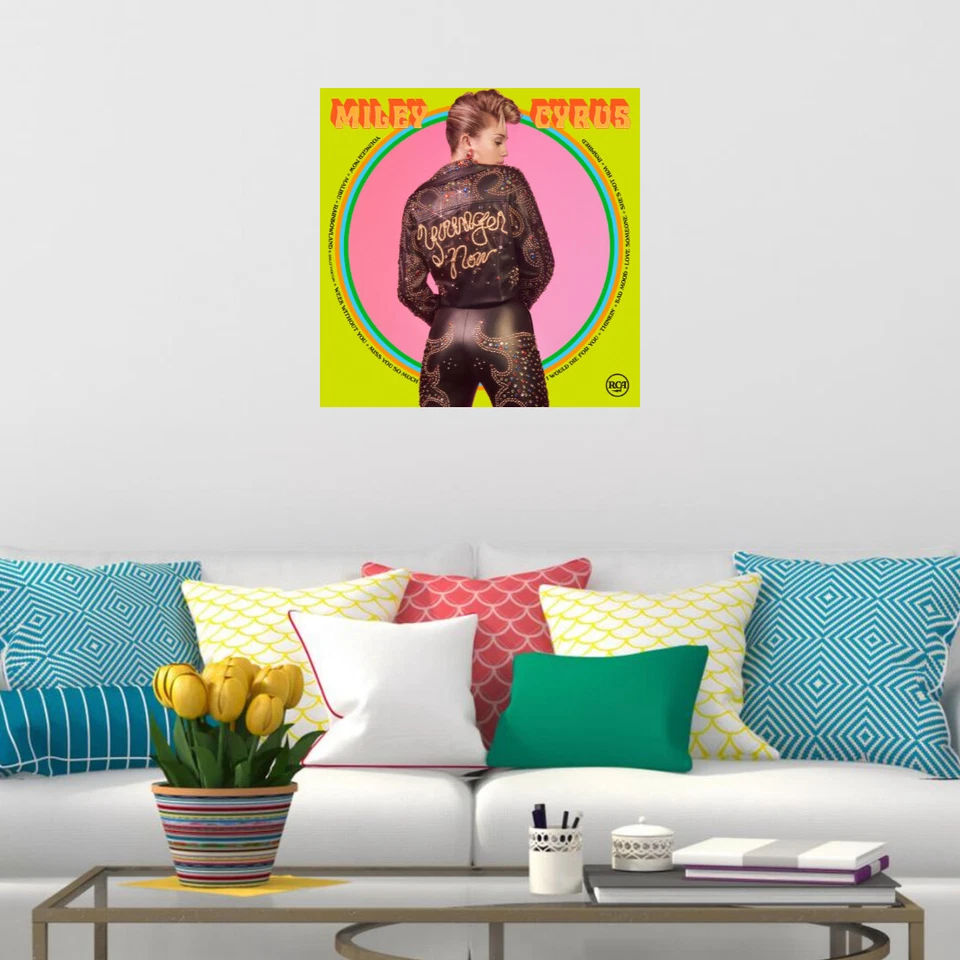 Póster arte de pared de Miley Cyrus decoración del hogar impresiones fotográficas 16, 20, 24" Foto 2 de 4