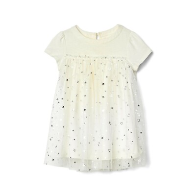 Baby Gap Girls Ivory Short Sleeve Tulle Dress NWT