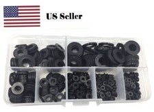  500PCS Nylon Flat Washer For M2 M2.5 M3 M4 M5 M6 M8 Screw Bolt(Black)