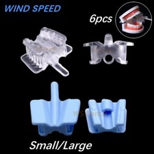 6pcs Dental Silicone Mouth Opener Bite Block Saliva Tube Ejector Cheek Retractor