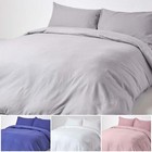 Soft Portuguese Brushed Cotton Duvet Cover Set, Single Double King Super King
