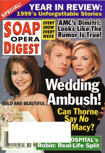 SOAP OPERA DIGEST Dec 21 1999 Bold & the Beautiful Peter Reckell Year In Review - Picture 1 of 3