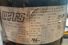 Mars 10463 direct drive Blower Fan Motor #20