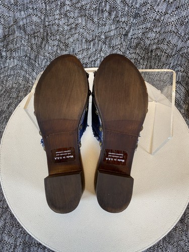 Kalifornier Eileen Denim Sandale Plateau Absatz Pantolette Clog Größe 8 - Bild 8 von 10