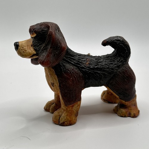 "Estatuilla vela de cera de perro Retriever Spaniel 1983 rara de colección ojos tristes 3,75""- 5""" - Imagen 3 de 20