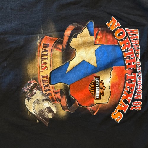 Harley-Davidson North Texas Dallas Texas XL T-Shirt Black - Picture 2 of 9