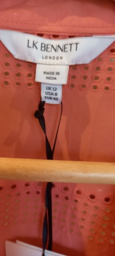 LKB LINDY DESERT ROSE BLOUSE .EMBROIDERED SCALLOPED COLLAR.SIZE 12.BNWT - Bild 5 von 11