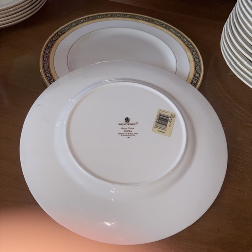Pair of Wedgwood India Pattern Bone China Dinner Plate Made in England 10 3/4" - Picture 13 of 19