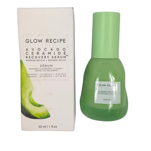 Glow Recipe Avocado Recovery Serum Soothing Skin Barrier Serum with Ceramides