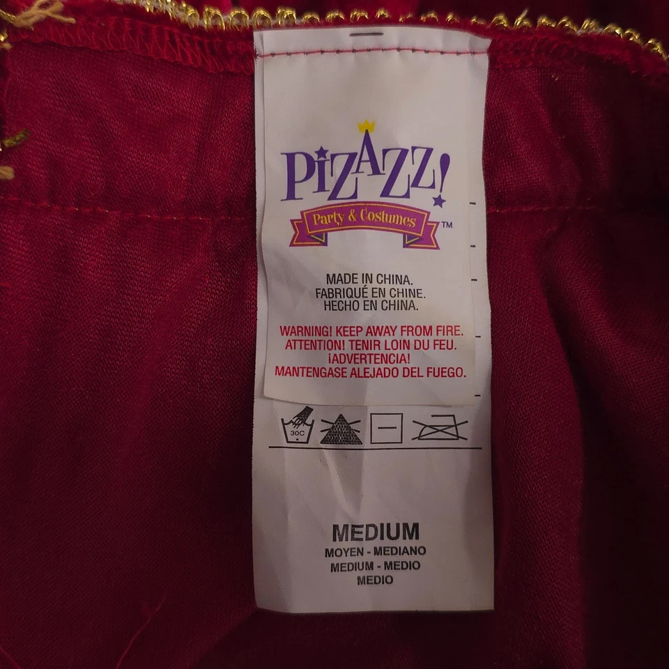 Medieval Renaissance Damsel Women's M Dress Pizazz Costume Burgundy Medium - Image 4 of 4