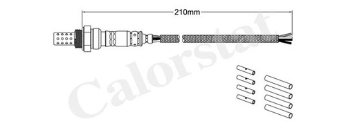 LS040041 LAMBDA OXYGEN O2 SENSOR LEFT CALORSTAT BY VERNET FOR BMW 3,E36 M3 3.0 - Picture 2 of 5