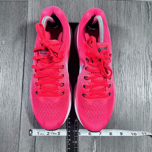 Nike Air Zoom Pegasus 34 Shoes Womens Pink Sz 7 Running Bright Crimson Marathon - Picture 3 of 9