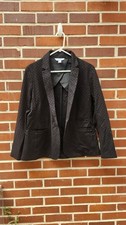 Old Navy Black Polka Dot Blazer - Size L