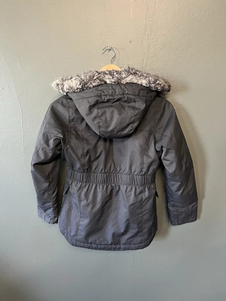 Columbia Youth Girls Black Full Zip Omni-Heat Outdoor Snow Jacket Hooded Small - Image 2 of 3