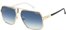 CARRERA 1055/S J5G 08 Sunglasses Gold Frame Blue Gradient Lenses 62mm