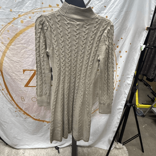 Jessica Howard Petites Womens Cable Knit Mock Neck Sweaterdress Size PS - Picture 3 of 4