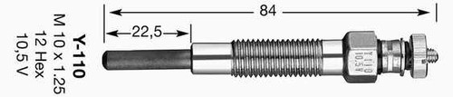 ENGINE GLOW PLUG NGK 6825 P NEW OE REPLACEMENT - Picture 2 of 5