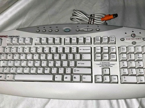 COMPAQ SK-2700 GYUR55SK PC COMPUTER KEYBOARD + COMPAQ Mouse MUS9J N - Untested - Picture 3 of 8